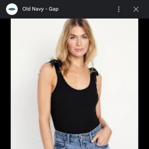 Old Navy tie strap bodysuit in black